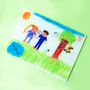 Childs Own Artwork Glass Chopping Board, thumbnail 3 of 4