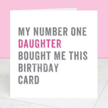 Personalised From Your Daughter Birthday Card, 3 of 4