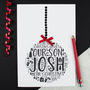 Personalised Son Christmas Bauble Card, thumbnail 4 of 5