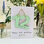 Personalised 12th Birthday Card Wooden Number Gift, thumbnail 1 of 4
