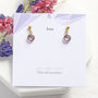 June Birthstone Swarovski Crystal Drop Earrings, thumbnail 1 of 9