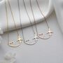 Wanderlust Journey Heart Airplane Necklace, thumbnail 8 of 10
