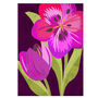 Attila Graffiti Tulip Greeting Card, Botanical Illustration, Purple Pink, For Her, Spring, Easter, Blank All Occasion, Romantic, Mothers Day, thumbnail 2 of 2