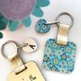 Personalised September Birth Flower Keyring, thumbnail 3 of 3