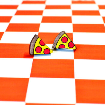 Pizza Stud Earrings, 2 of 2