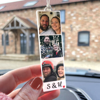 Personalised Photo Strip, Hanging Car Decoration, 2 of 2