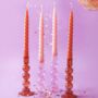 Pack Of Four Coloured Spiral Candles, thumbnail 1 of 7