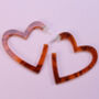 Valentines Heart Hoop Earrings, thumbnail 3 of 12
