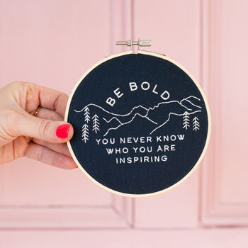 Be Bold Embroidery Hoop Kit, 7 of 7