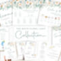 Wedding Order Of The Day Pastel Green And White Florals, thumbnail 8 of 10
