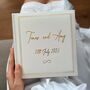 Personalised Wedding Album White Leather, thumbnail 4 of 9