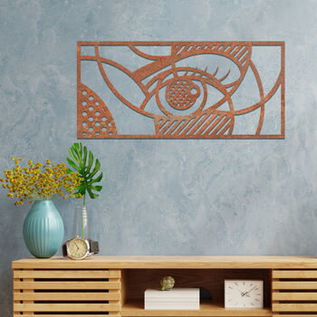 Abstract Eye Metal Wall Art Contemporary Decor, 6 of 11