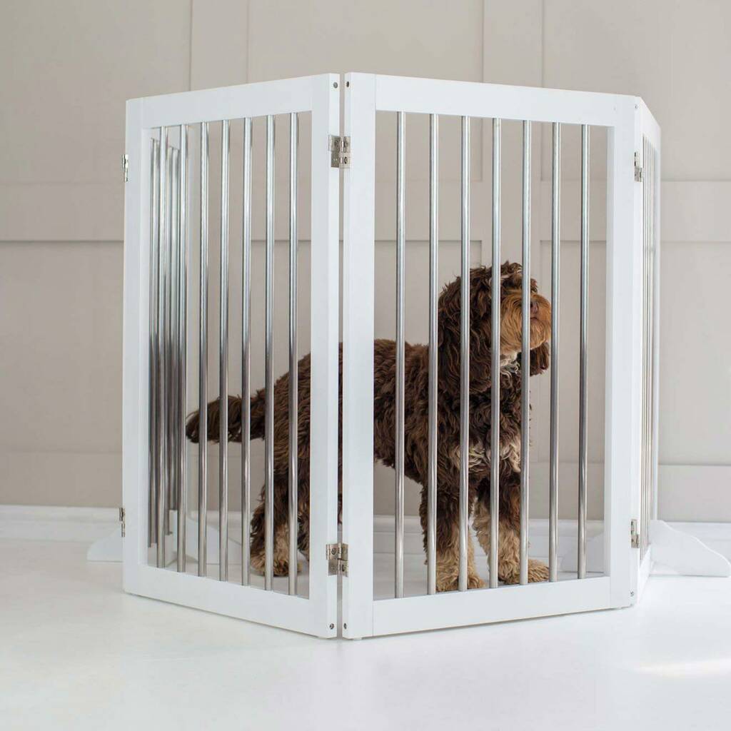Lords And Labradors Large Wooden Pet Gate, 1 of 6