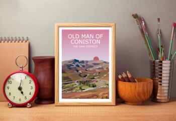 Old Man Of Coniston Lake District Art Print, 4 of 4