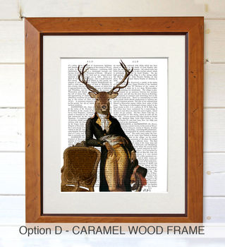 Deer And Chair Book Print, Framed Or Unframed, 6 of 8