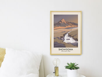 Snowdonia National Park Travel Poster Art Print, 2 of 8