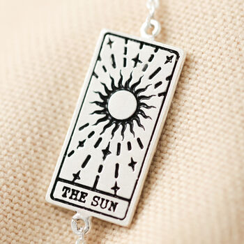 Sterling Silver Plated Tarot Card Bracelet, 5 of 9