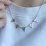 Personalised Silver Bunting Necklace, thumbnail 9 of 10