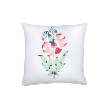 Les Indes Ketki Floral Recycled Cotton Cushion Cover, 3 of 5