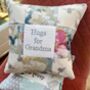 Hugs For Grandma Cushion Bees And Flowers, thumbnail 2 of 7