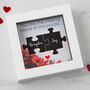 Personalised 3D Couples Puzzle Box Frame, thumbnail 3 of 5