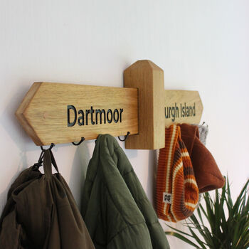 Personalised Oak Coat Rack, 2 of 12