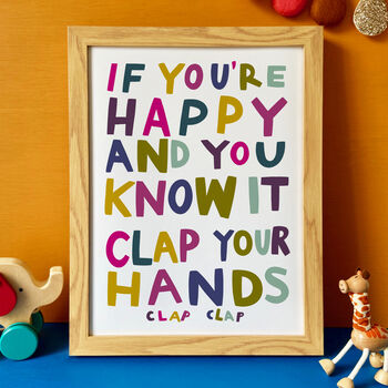 Nursery Rhyme Print 'Clap Your Hands', 3 of 3
