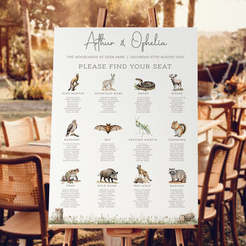 Woodland Wedding Table Plan, 4 of 9