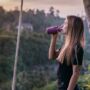 350ml Magenta Tough Stainless Steel Lightweight Bottle, thumbnail 1 of 3