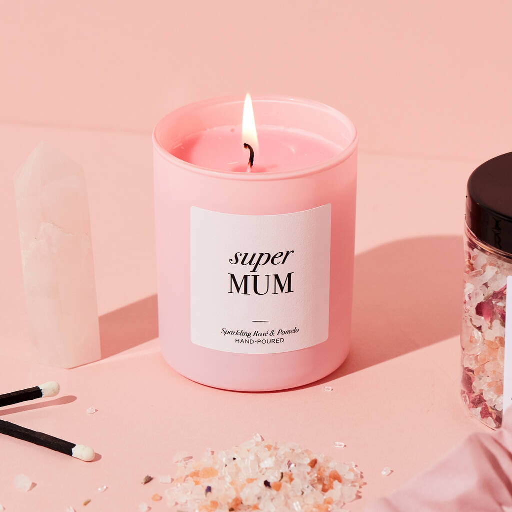 Super Mum Luxury Scented Candle By Team Hen | notonthehighstreet.com