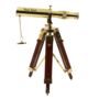 Personalised Brass Telescope With Wooden Tripod Stand, thumbnail 2 of 11