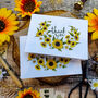 Sunflower Curl Thank You Cards And Envelopes, thumbnail 3 of 7