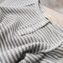 Children's Grey Stripe Waffle Long Sleeve Button Top, thumbnail 5 of 6