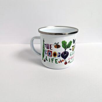 Personalised Enamel Gardening Mug, 3 of 4