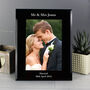 Personalised Black Glass Photo Frame 5x7, thumbnail 4 of 10