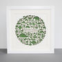 Personalised Paper Cut Animal Circle Picture, thumbnail 4 of 7