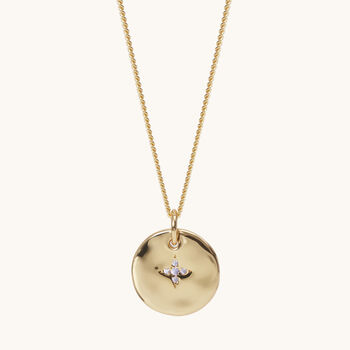 June Birthstone Necklace 18ct Gold Plate, 2 of 6