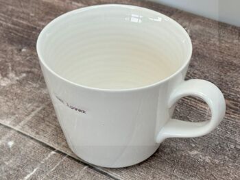 White 'Cat Lover' Mug, 2 of 3