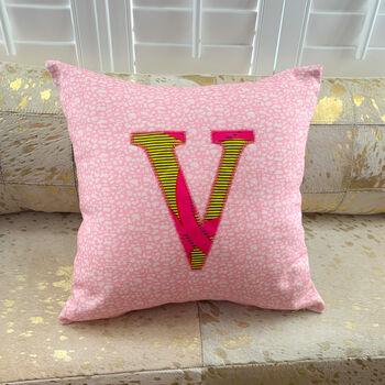Personalised African Print Letter Cushion, 8 of 9