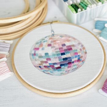 Disco Ball Embroidery Hoop Kit, 4 of 4