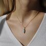 Dainty Crystal Point Necklace, thumbnail 4 of 9