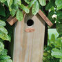 Fsc Certified Pinewood Wooden Blue Tit Bird House, thumbnail 3 of 4