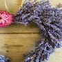 Dried Lavender And Helichrysum Wreath, thumbnail 2 of 2