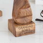 Personalised Wooden Engraved Mens Glasses Stand, thumbnail 3 of 6