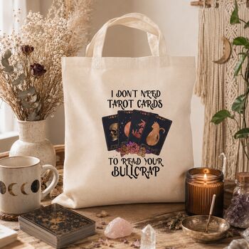 Funny Tarot Card Tote Bag Gift, 4 of 6