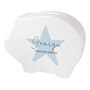 Personalised Blue Star Piggy Bank Personalised Gift, thumbnail 5 of 5