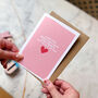 Valentines Romantic Card 'I Love You More', thumbnail 1 of 4