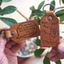Dog Breed Leather Keyfob With Personalised Message, thumbnail 1 of 6