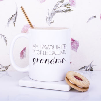 'My Favourite People Call Me Grandma' Ceramic Mug, 2 of 8