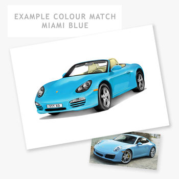 Personalised Porsche Car Print, 3 of 6